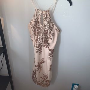 rose gold dress